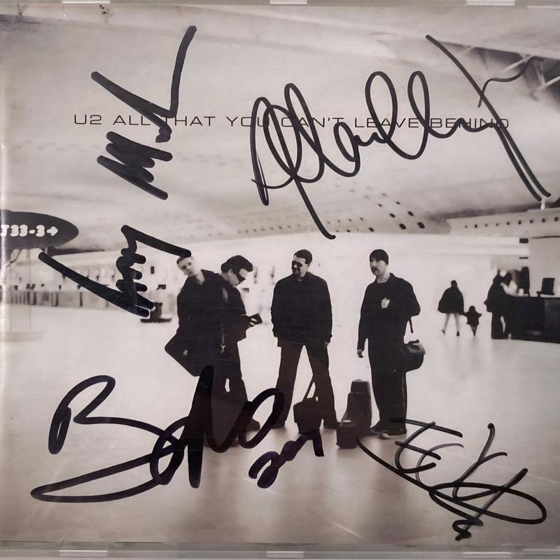 U2 Signed Album COA Hologram