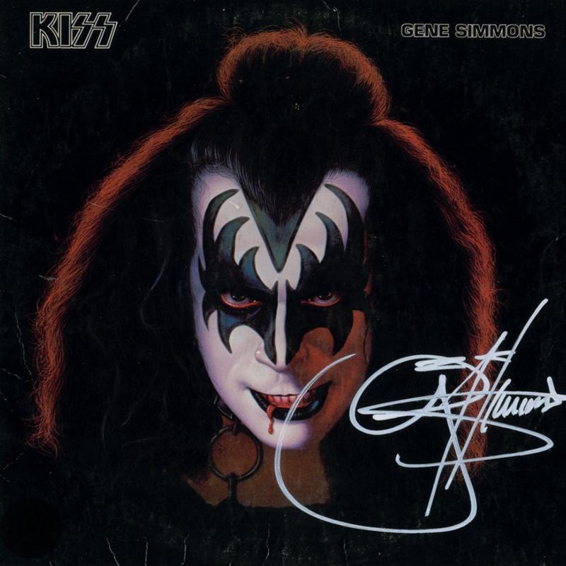 GENE SIMMONS Signed Autographed Solo Album