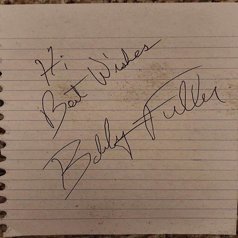 BOBBY FULLER Signed Photo