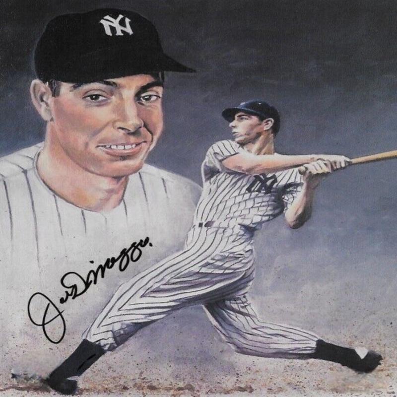 JOE DIMAGGIO signed autographed photo the legend COA Hologram