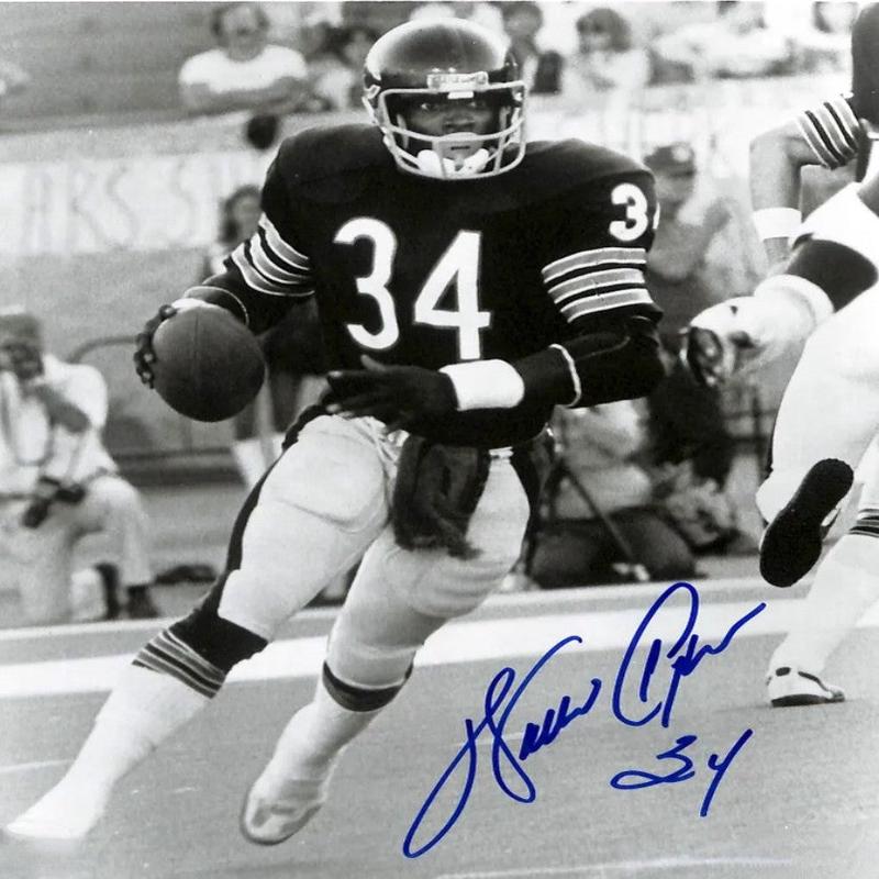 WALTER PAYTON signed autographed photo Superstar COA Hologram