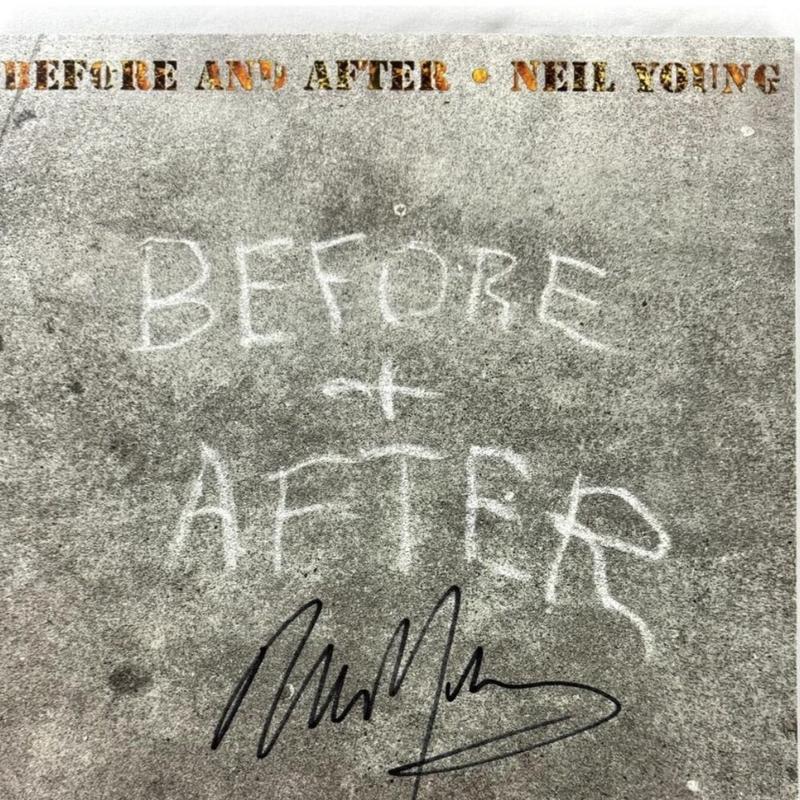 NEIL YOUNG Signed Autographed Album Before and After