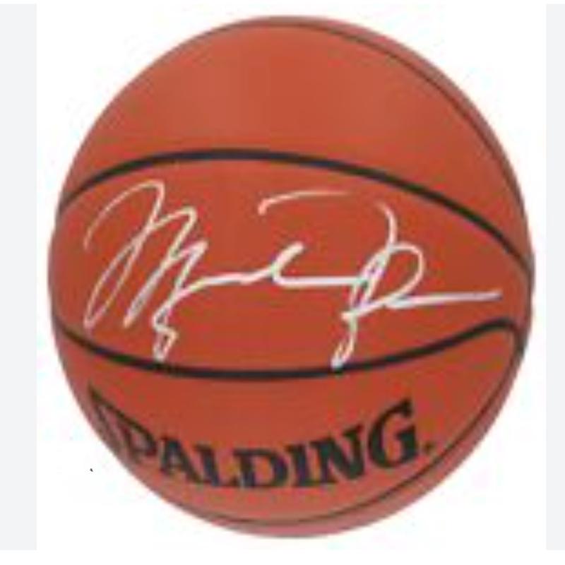 MICHAEL JORDAN signed basketball Spalding COA Hologram