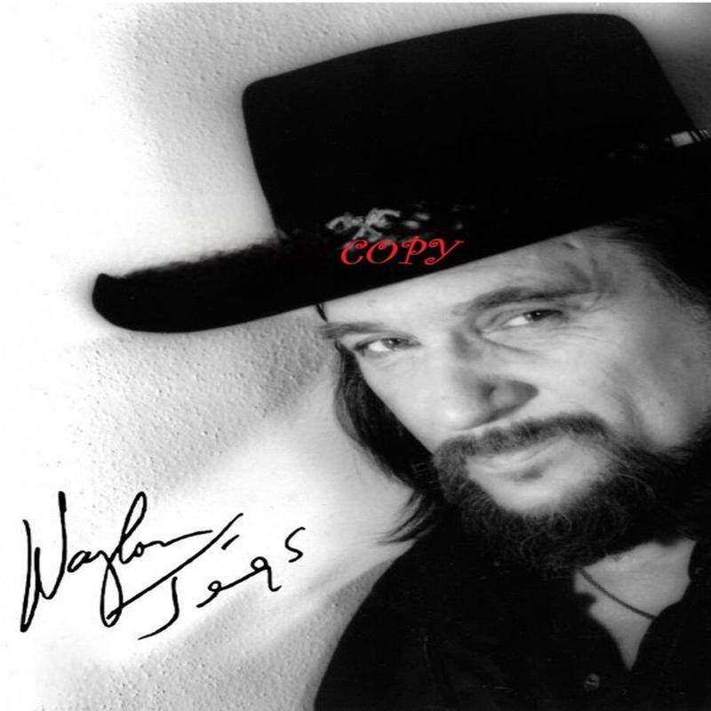 WAYLON JENNINGS signed autographed photo bw COA Hologram