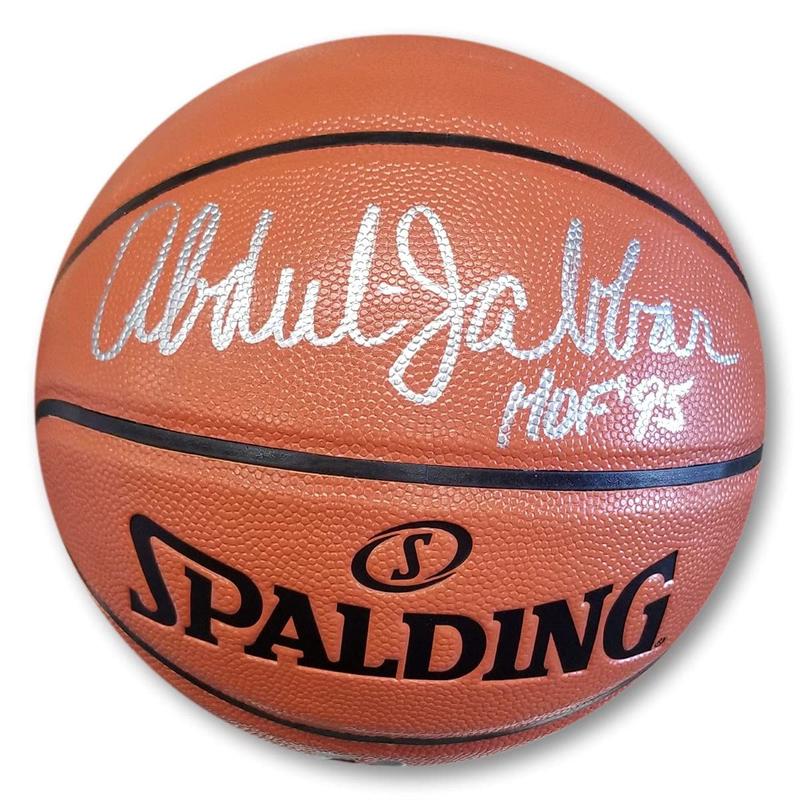 KAREEM ABDUL JABBAR signed basketball COA Hologram