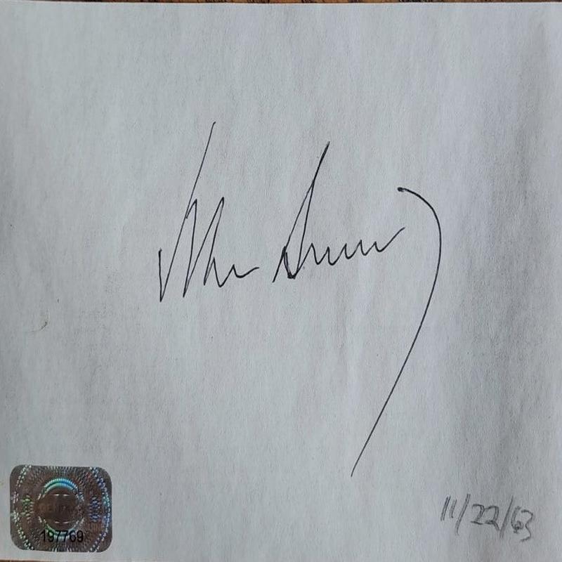 JOHN F. KENNEDY Signed Autographed Photo COA Hologram