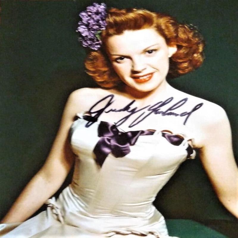 JUDY GARLAND signed autographed photo COA Hologram