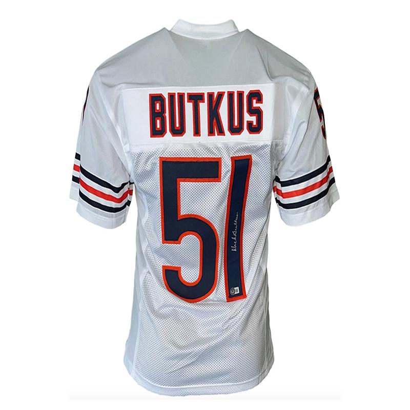 Dick Butkus Autographed Chicago Football Jersey White (Beckett)