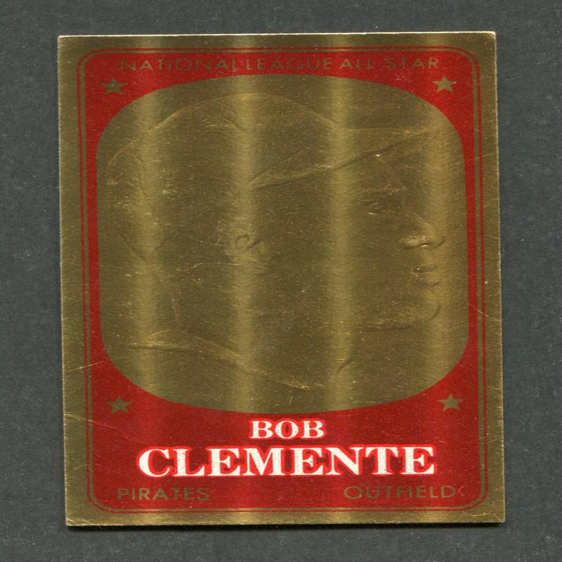 #19 Roberto Clemente 1965 Topps Embossed Gold Baseball Card