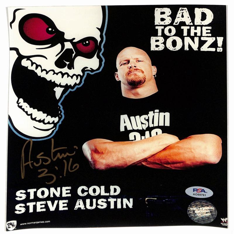\"Stone Cold\" Steve Austin Signed/Inscribed 8x10 Photo Pro Wrestler PSA 194986