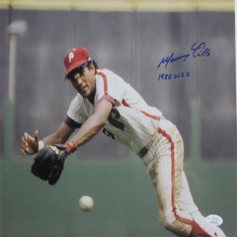 Manny Trillo Philadelphia Phillies Signed/Inscribed 11×14 Photo JSA 167291