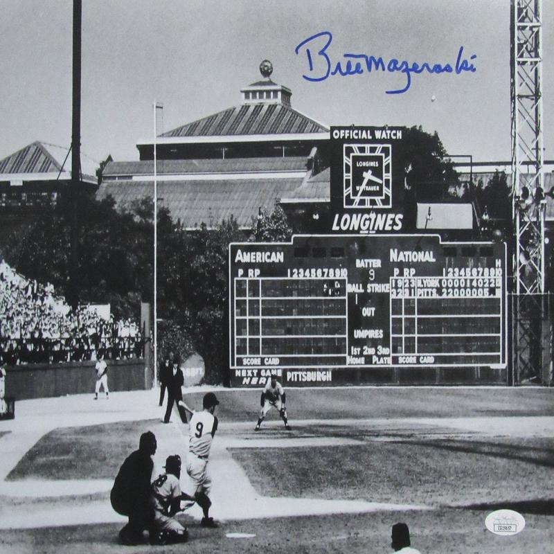 Bill Mazeroski HOF Signed/Auto 11×14 B/W Photo Pittsburgh Pirates JSA 198359