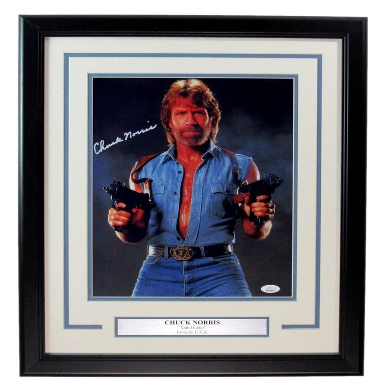 Chuck Norris \”Matt Hunter\” Signed/Autographed 11×14 Photo Framed JSA 189988