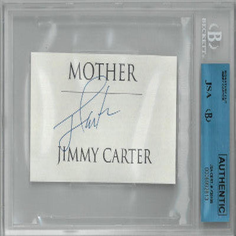 President Jimmy Carter signed Cut Signature- JSA/Beckett Encap (39th POTUS)