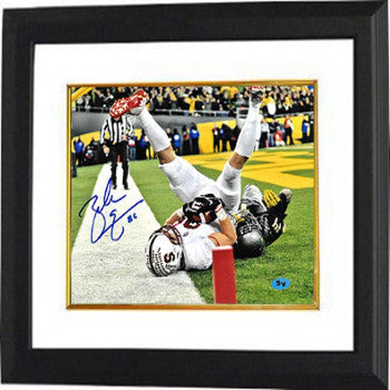 Zach Ertz signed Stanford Cardinal 8×10 Photo #86 Custom Framing JSA Hologram (TD Catch)