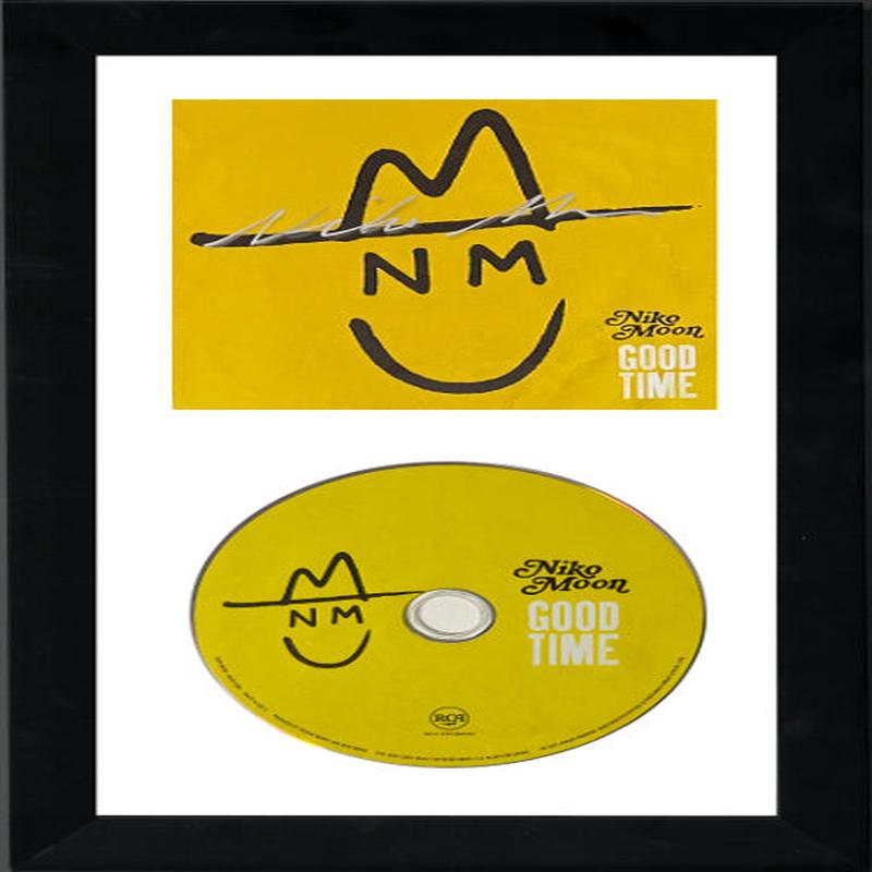 Niko Moon signed 2020 GOOD TIME Album Cover Booklet w/ CD 6.5×12 Custom Framing COA (No Sad Songs)