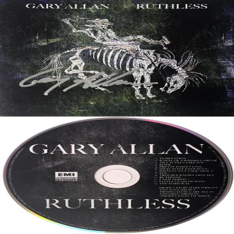 Gary Allan signed 2021 Ruthless EMI Records Album Cover Booklet w/ CD & Case