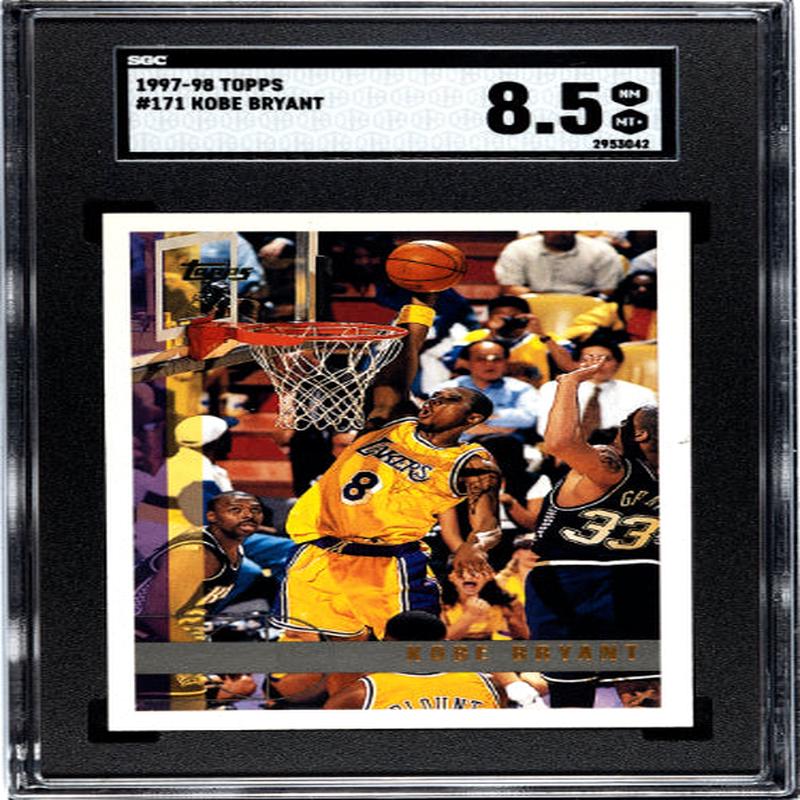 Kobe Bryant 1997-98 Topps Card #171- SGC Graded 8.5 NM-MT+ (2nd Year/Los Angeles Lakers/HOF)