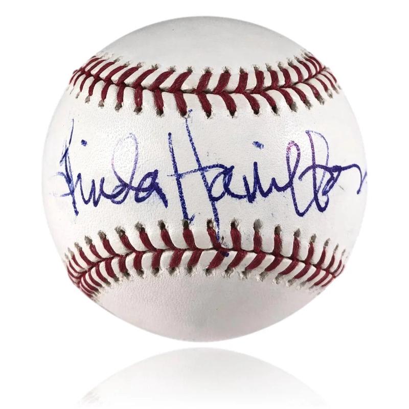 Linda Hamilton Autographed OMLB Baseball OMLB JSA COA Signed Terminator