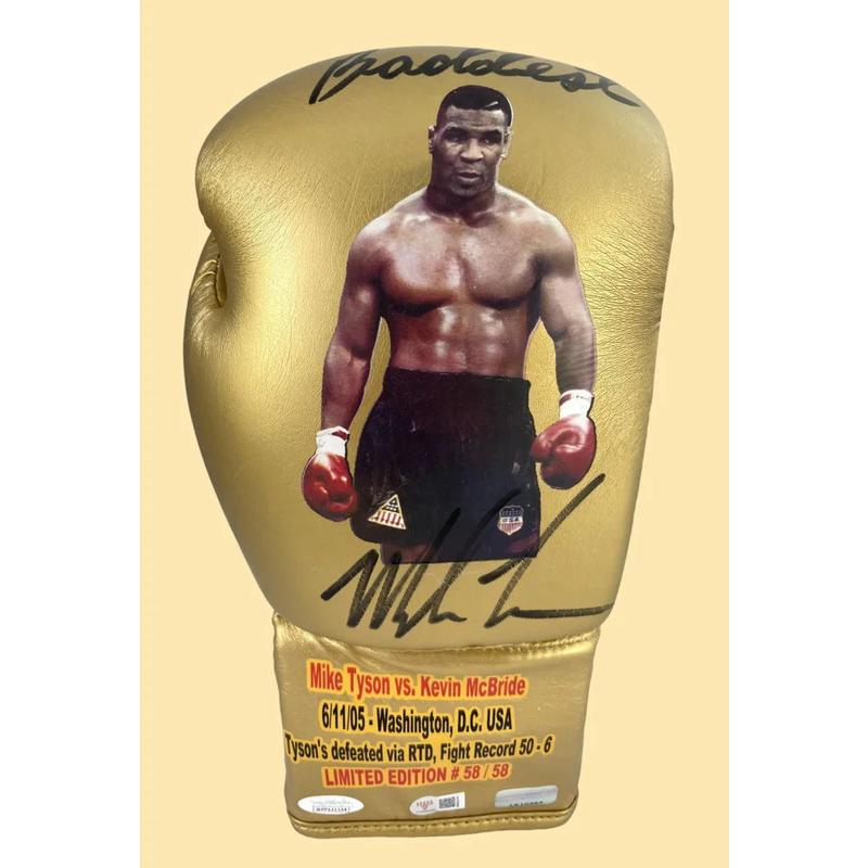 Mike Tyson Signed Tyson vs. Glove *last Pro Fight* vs. Kevin Mcbride (#58/58)