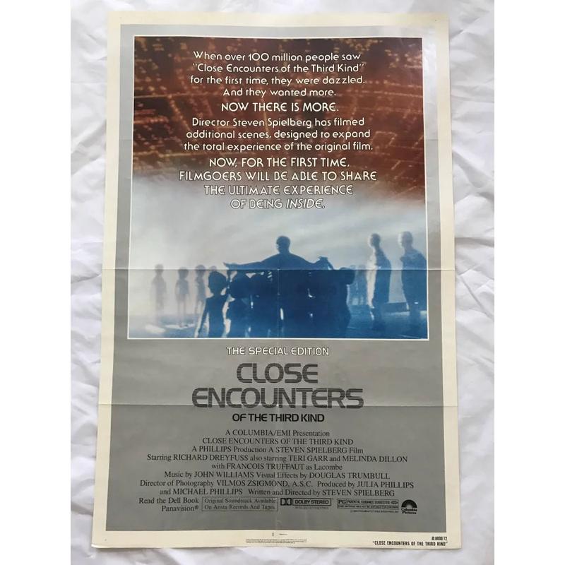 \"Close Encounters of the Third Kind\" 1980 Original Movie Poster 1st Issue 27x40