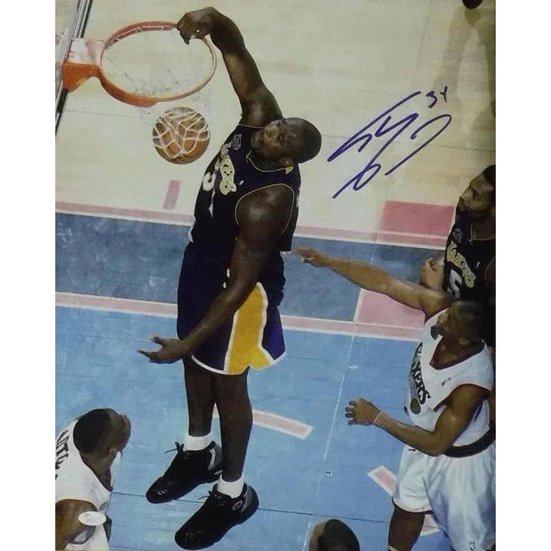 Shaquille O\’neal Signed Framed 16×20 JSA COA Los Angeles Lakers Shaq Autograph 2