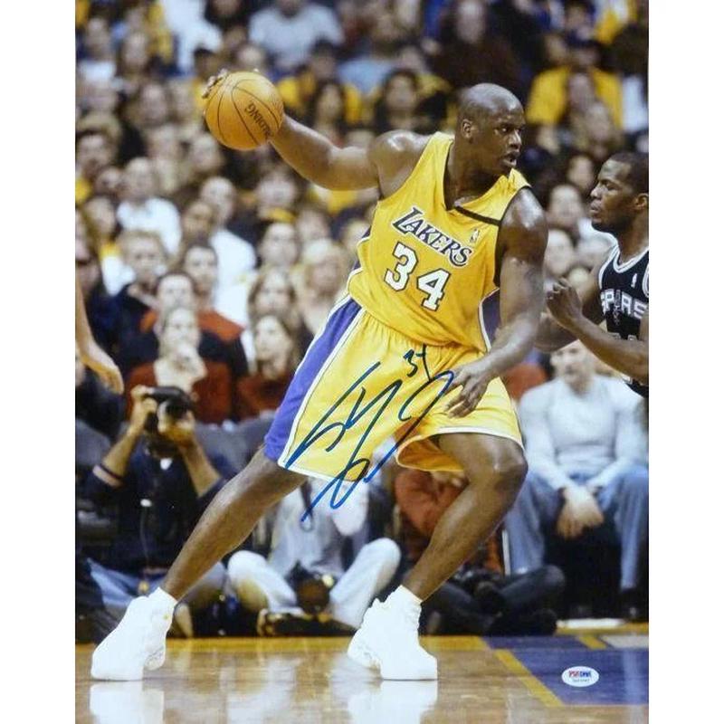 Shaquille O\’neal Signed & Framed 16×20 JSA COA Los Angeles Lakers Shaq Autograph