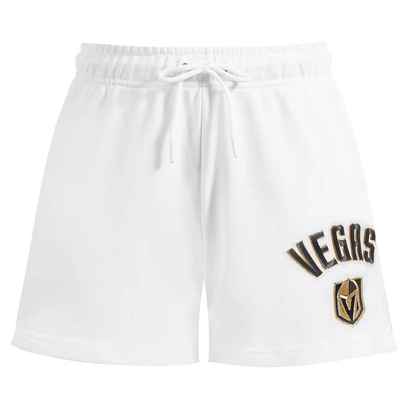 Women\'s Pro Standard Vegas Golden Knights Classic Fleece White Shorts