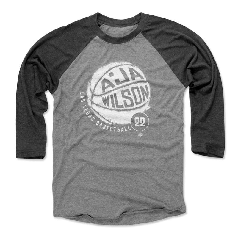 A\'ja Wilson Las Vegas Basketball WHT