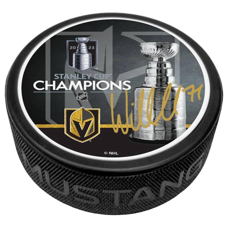 William Karlsson Signed 2023 Stanley Cup Champions VGK Puck – Preorder Private Autograph Signing