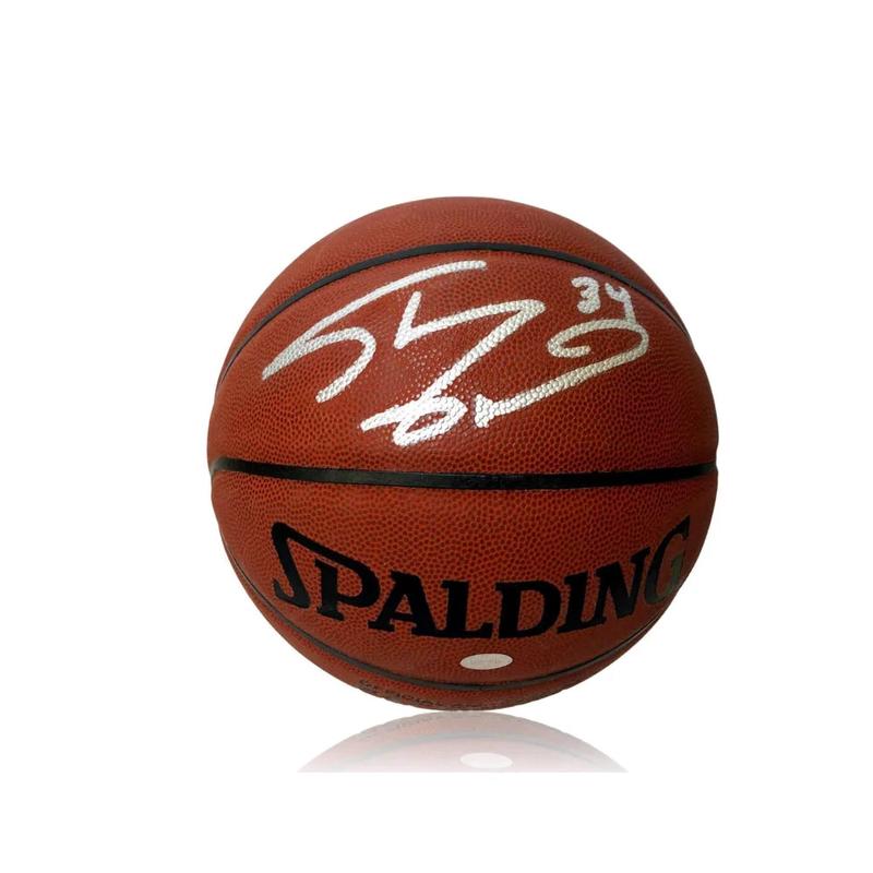 Shaquille O\'neal Signed Basketball COA Mounted Lakers Heat Magic Autograph Shaq