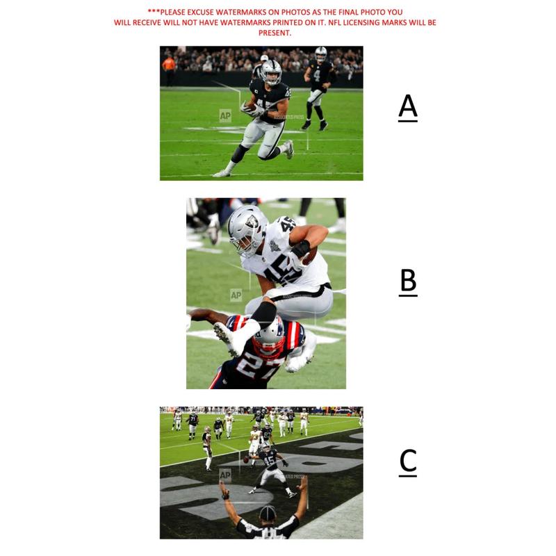 Alec Ingold Signed Las Vegas Raiders 8×10 Photo – November \’21 Preorder Private Autograph Signing