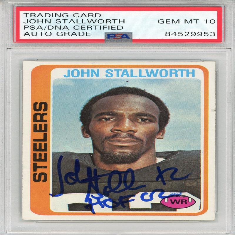 John Stallworth \"HOF 02\" Autographed 1978 Topps Card #320 (PSA Auto 10)
