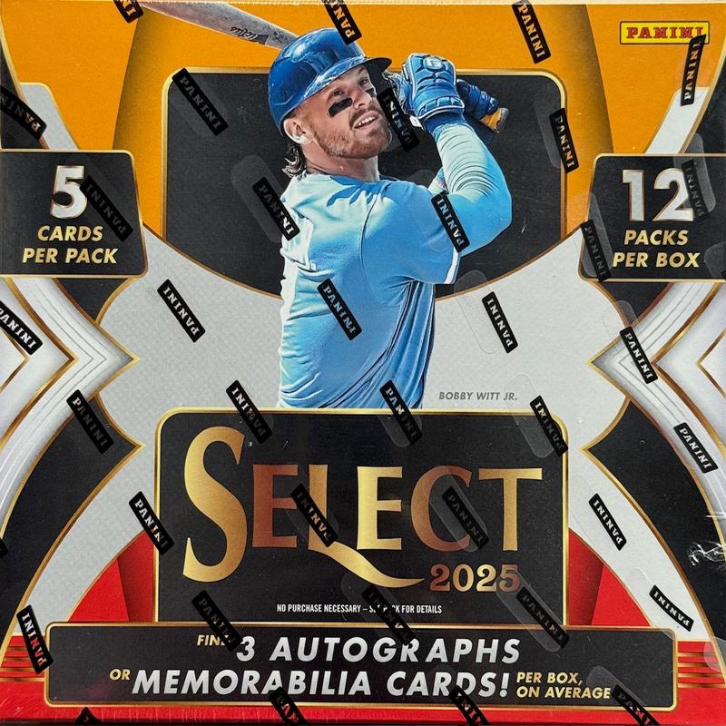 2025 Panini Select Baseball Hobby Box (Hobby Exclusive Gold & Gold Vinyl Prizms)