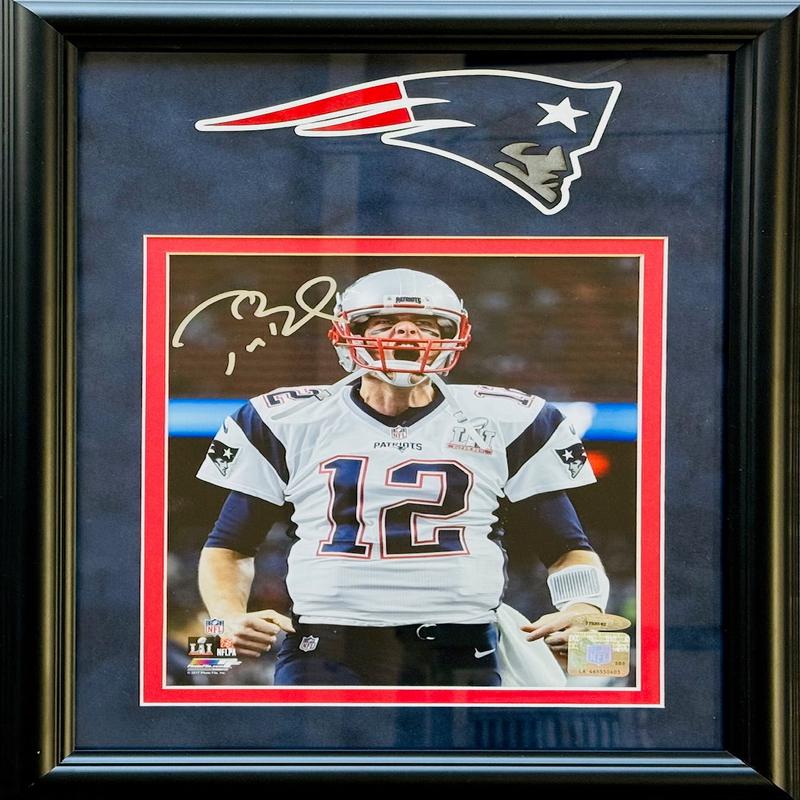 Tom Brady Autographed Patriots 8x10 Framed Photo (Tristar)