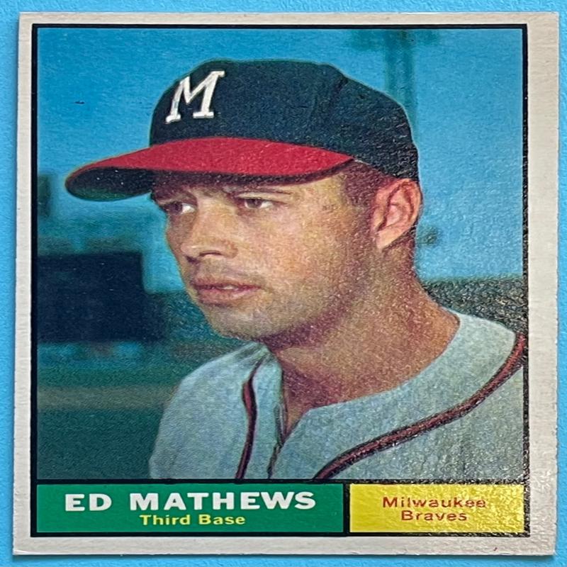 Ed Mathews 1961 Topps Baseball Card #120