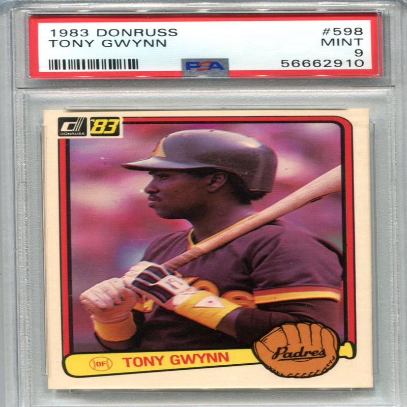 Tony Gwynn 1983 Donruss #598 PSA Mint 9 Card