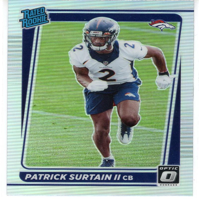 Patrick Surtain II 2021 Panini Donruss Optic Silver Prizm Rated Rookie Card #P-330