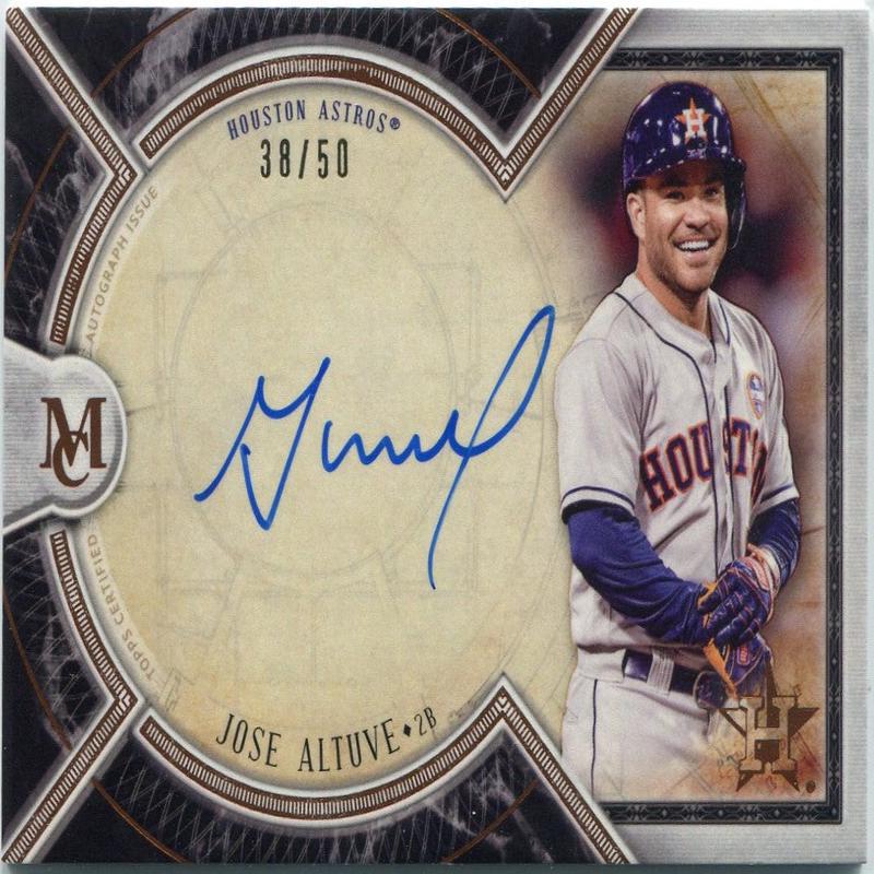 Jose Altuve 2018 Topps Museum Collection Archival Autograph Autographed Card #AA-JA 38/50