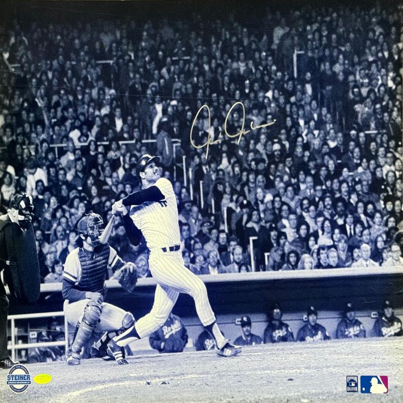 Chris Chambliss Autographed 16x20 Baseball Photo (Steiner)