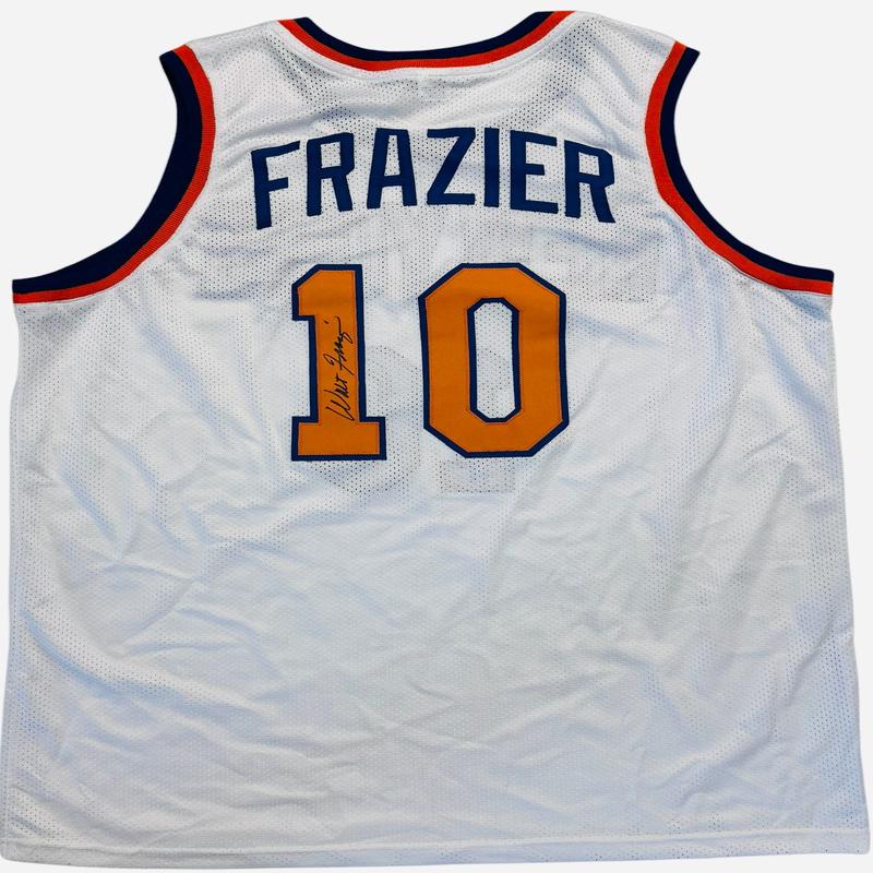 Walter Frazier Autographed Knicks Custom Basketball Jersey