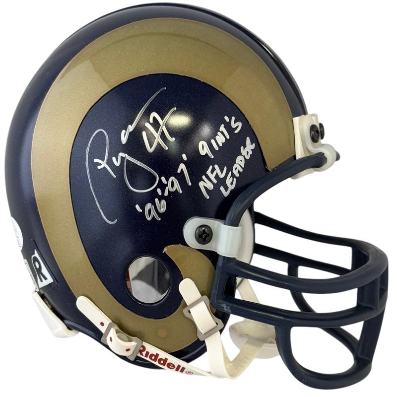 Ryan McNeil Autographed Rams Mini Helmet (JSA)