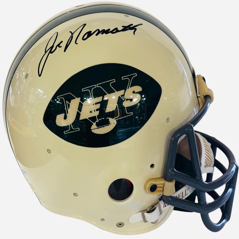 Joe Namath Autographed Authentic Jets Full Size Helmet (JSA)