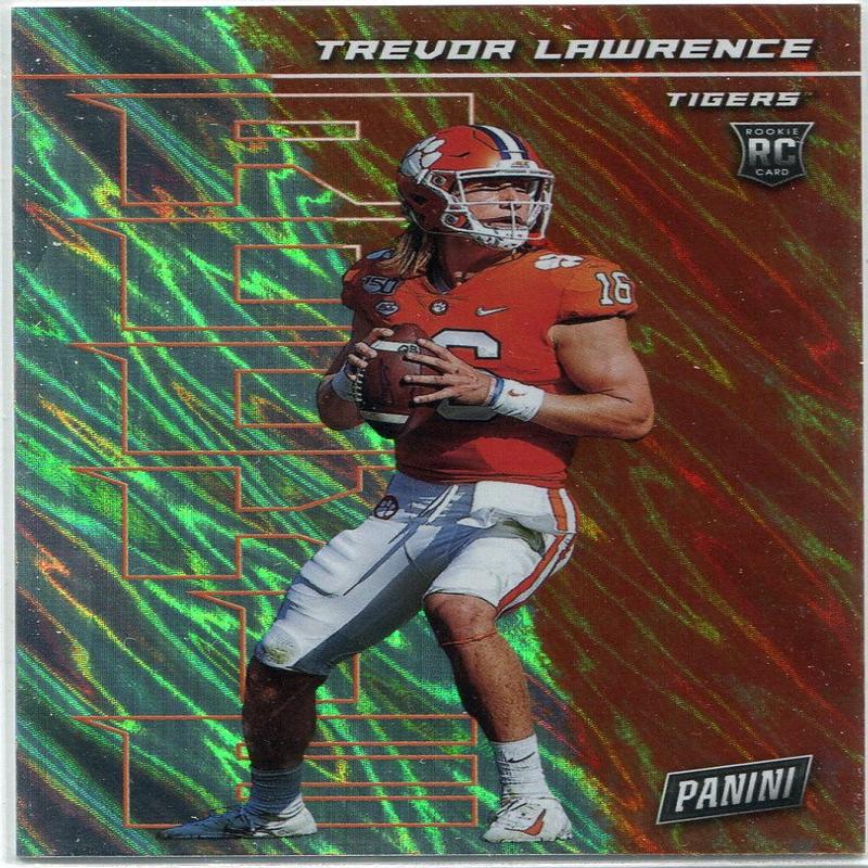 Trevor Lawrence 2021 Panini Player Of The Day Silver Parallel RC #76