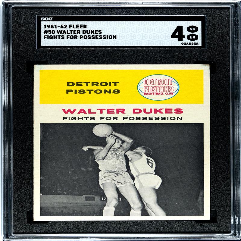 Walter Dukes 1961 Fleer #50 SGC 4