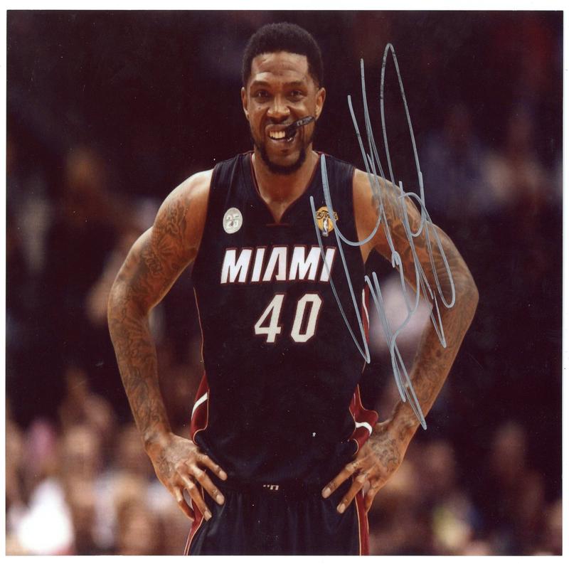 Udonis Haslem Autographed 8×10 Photo