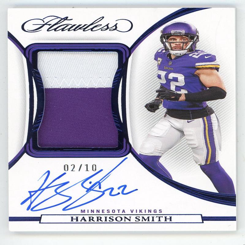 Harrison Smith 2022 Panini Flawless Patch Relic Autographed #PA-HS