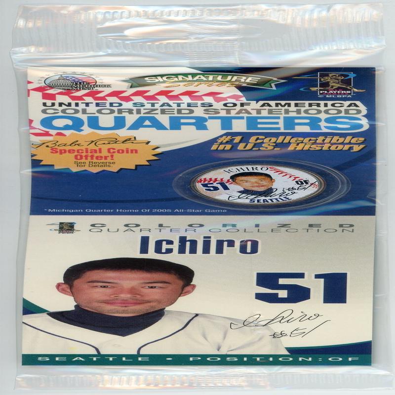 Ichiro Colorized Statehood Quarter