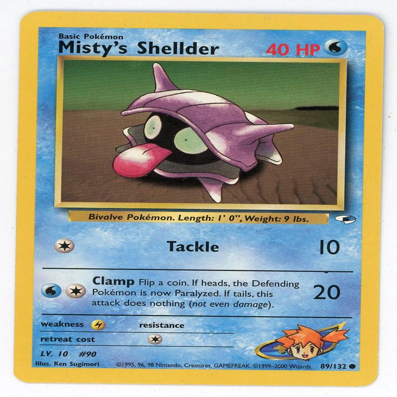 Misty\’s Shellder 1999 Pokemon 89/132