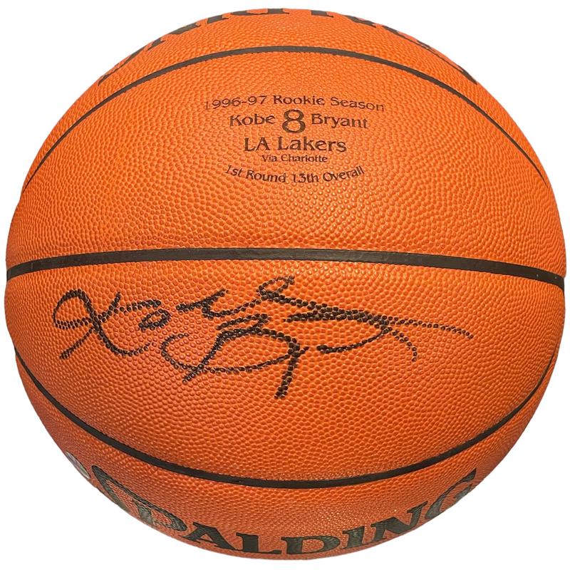 Kobe Bryant Autographed Rookie Year Basketball (JSA & Beckett)